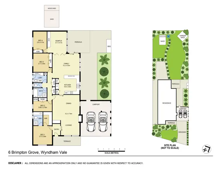 Floorplan of Homely house listing, 6 Brimpton Grove, Wyndham Vale VIC 3024