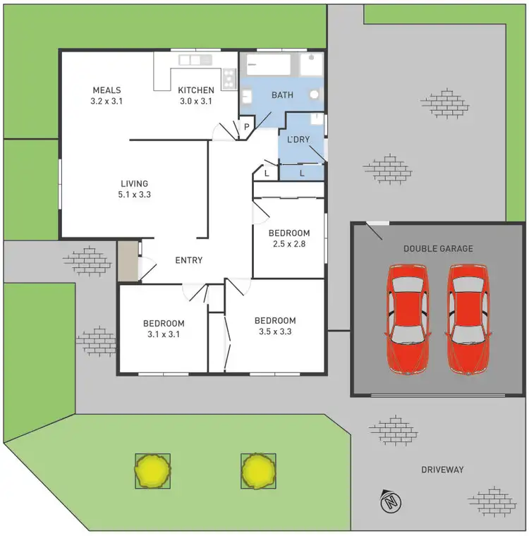 Floorplan of Homely house listing, 25 Kramer Street, Werribee VIC 3030