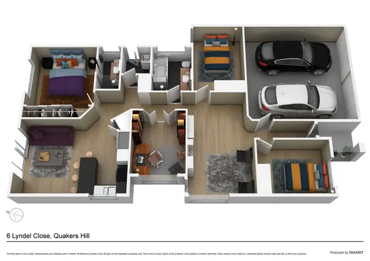 Floorplan of Homely house listing, 6 Lyndel Close, Quakers Hill NSW 2763