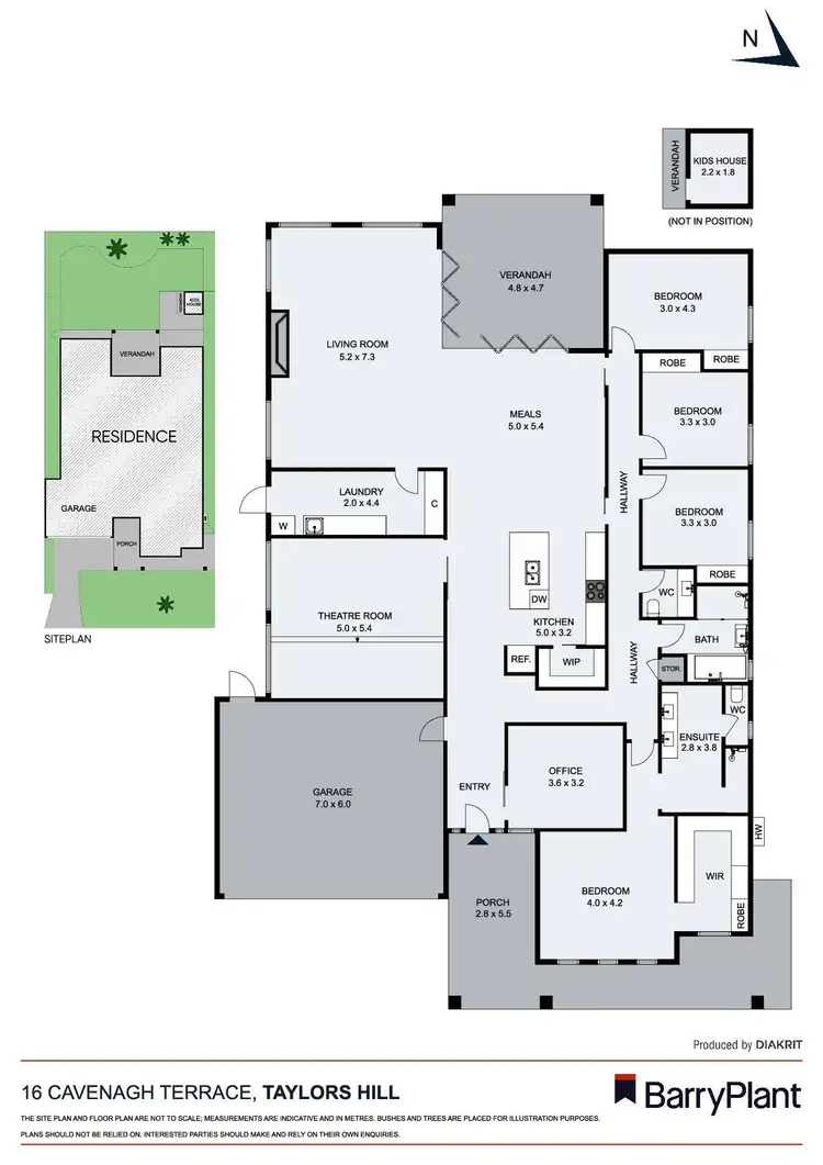Floorplan of Homely house listing, 16 Cavenagh Terrace, Taylors Hill VIC 3037