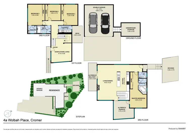 Floorplan of Homely house listing, 4A Wolbah Place, Cromer NSW 2099