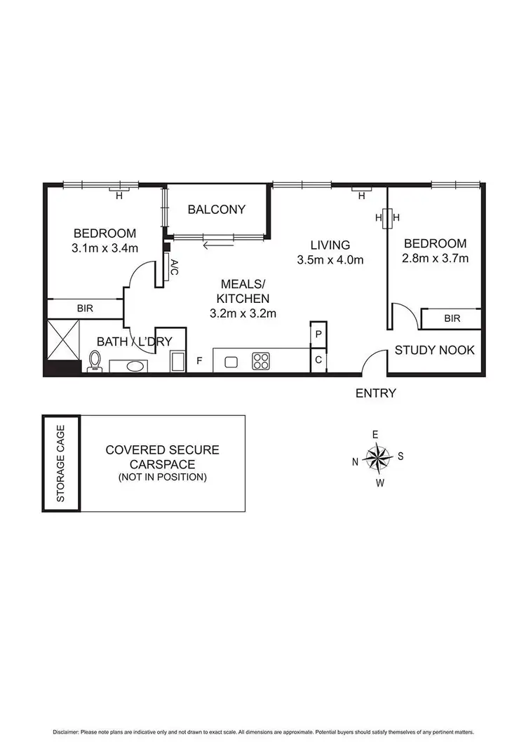 Floorplan of Homely apartment listing, 407/19 Pentridge Boulevard, Coburg VIC 3058
