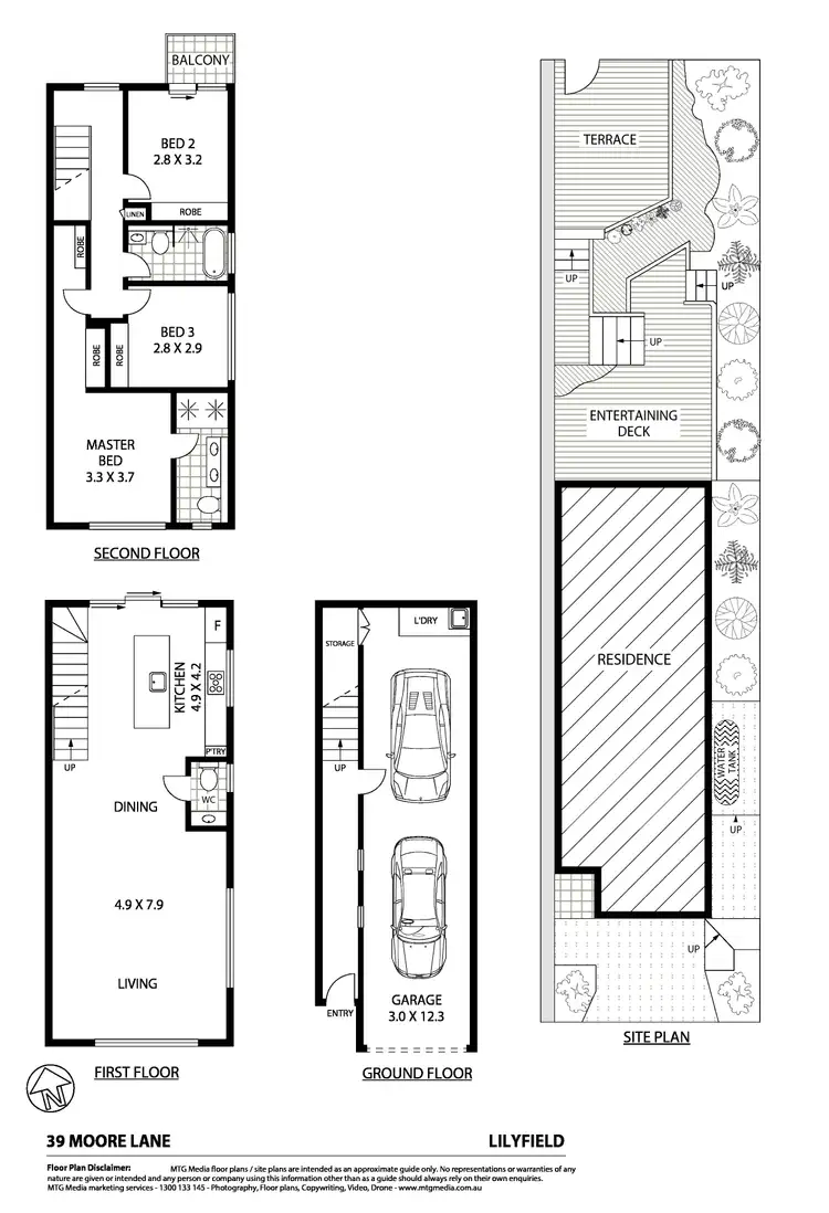 Floorplan of Homely house listing, Level 2/39 Moore Lane, Lilyfield NSW 2040