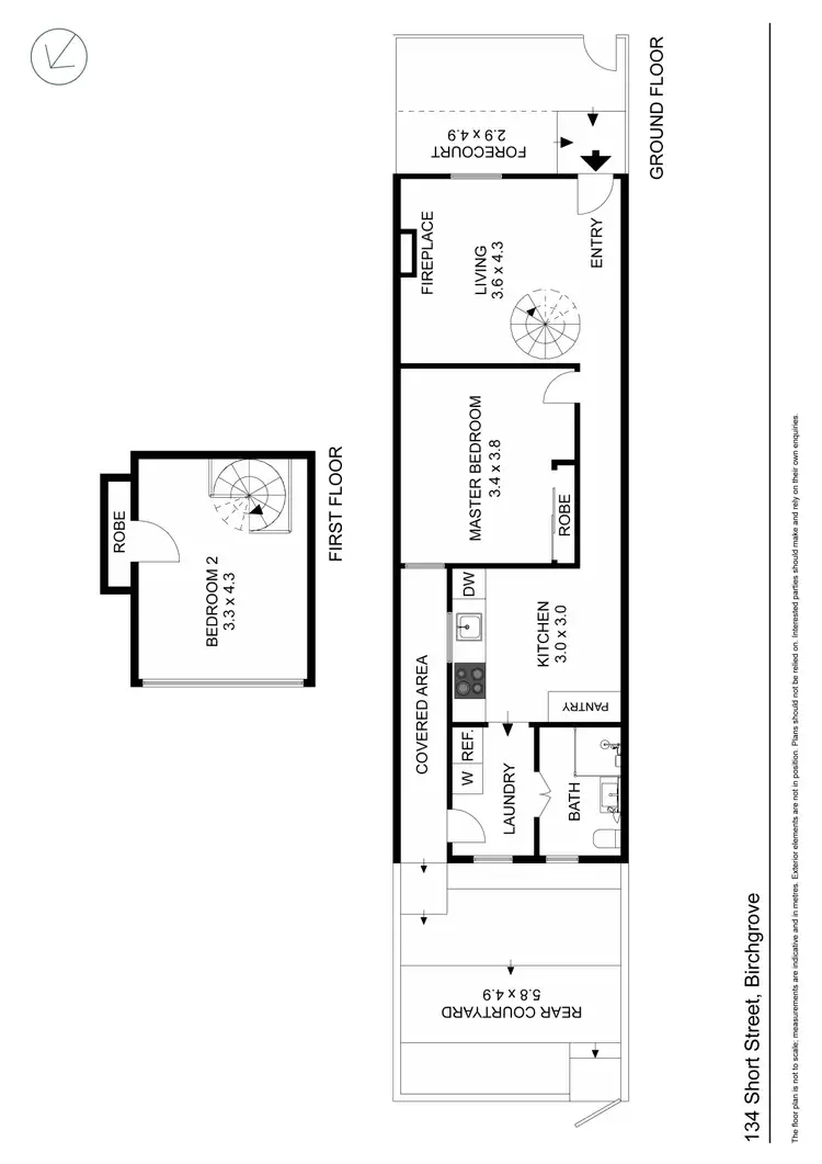 Floorplan of Homely house listing, 134 Short Street, Birchgrove NSW 2041