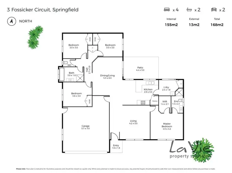 Floorplan of Homely house listing, 3 Fossicker Circuit, Springfield QLD 4300