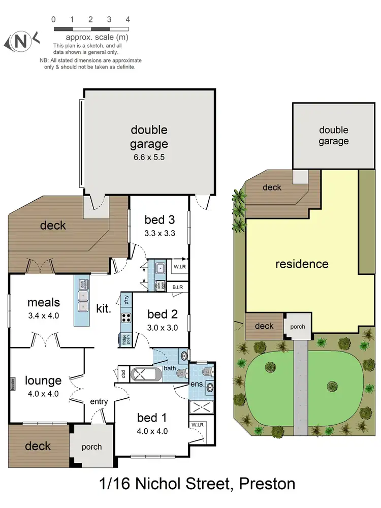 Floorplan of Homely house listing, 1/16 Nichol Street, Preston VIC 3072