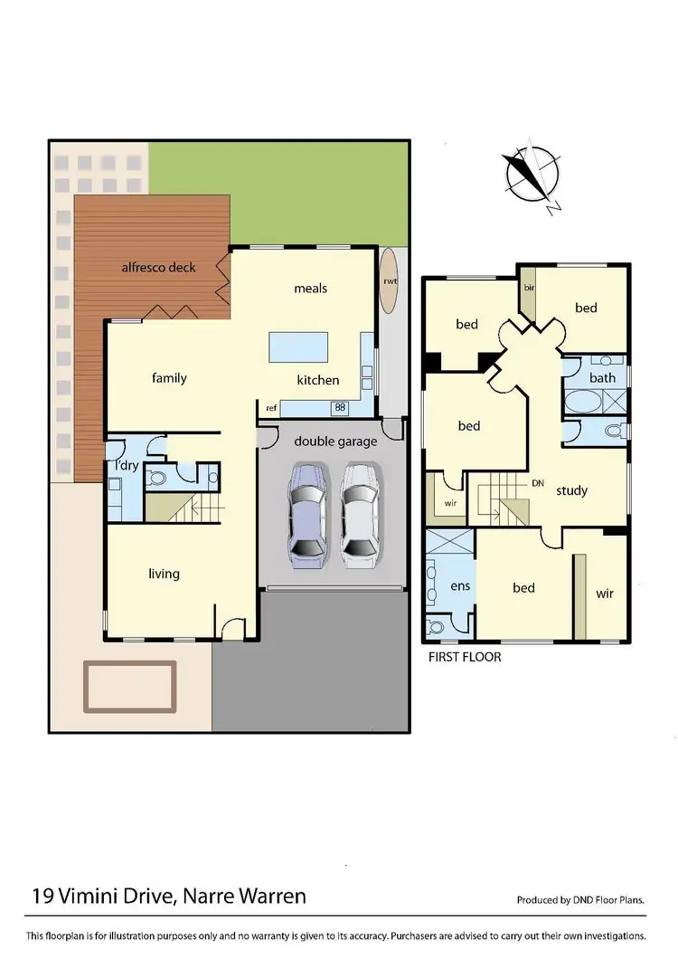 Floorplan of Homely house listing, 19 Vimini Drive, Narre Warren VIC 3805