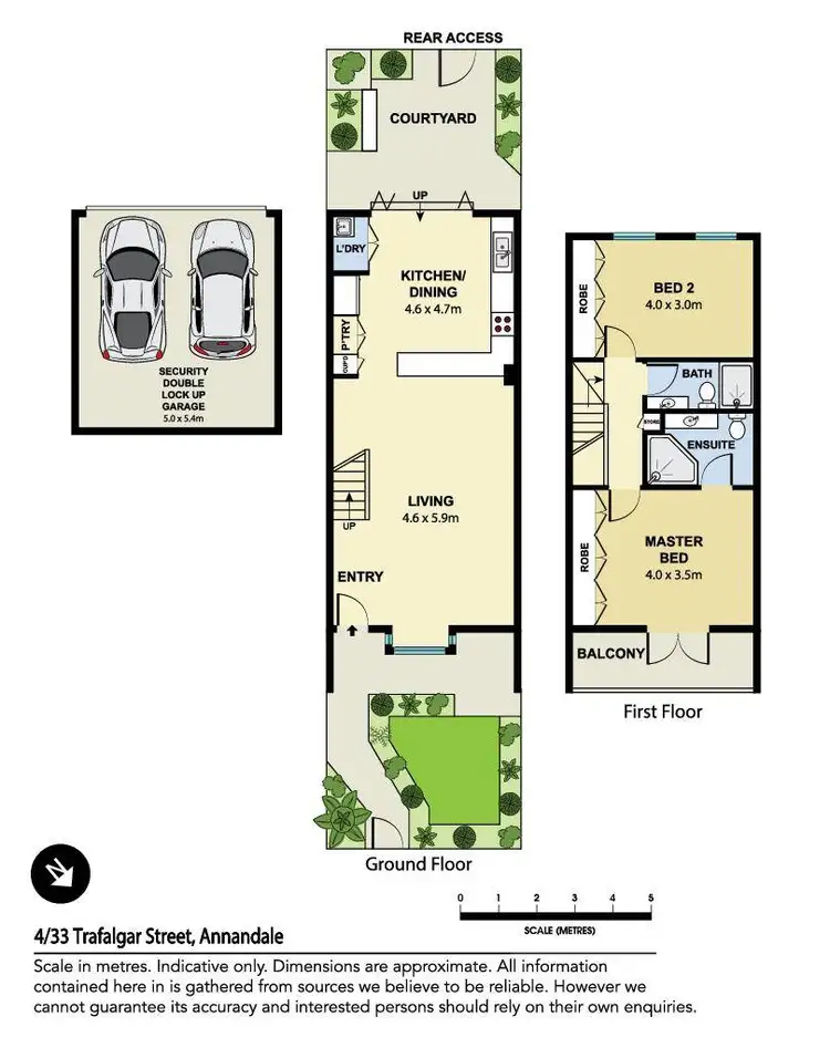 Floorplan of Homely townhouse listing, 4/33 Trafalgar Street, Annandale NSW 2038