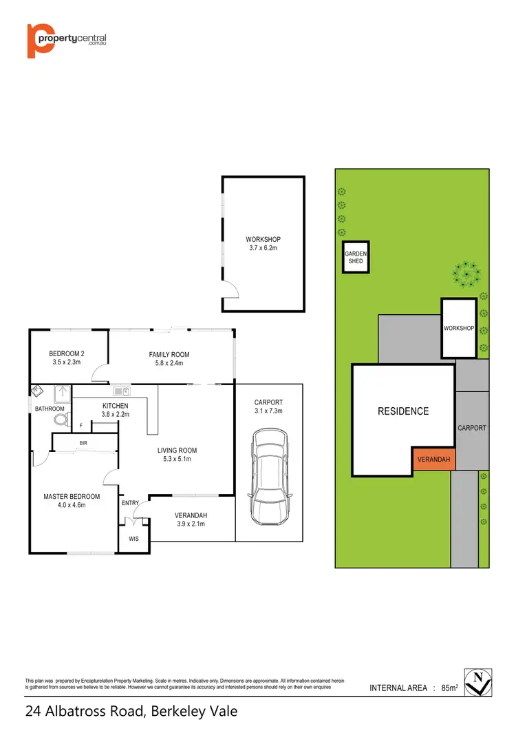 Floorplan of Homely house listing, 24 Albatross Road, Berkeley Vale NSW 2261