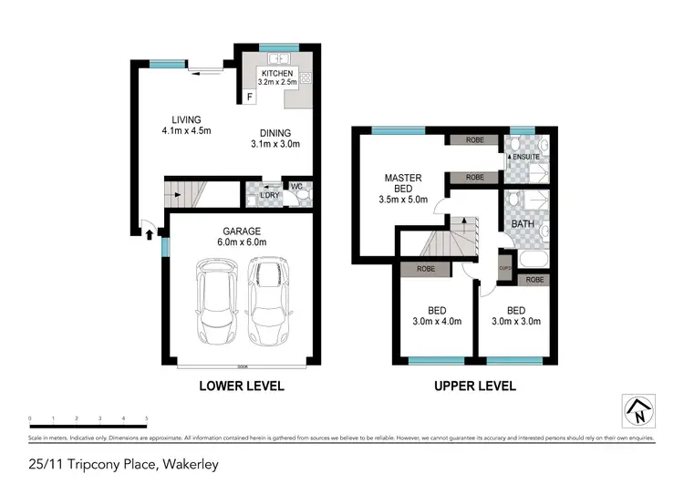 Floorplan of Homely townhouse listing, 25/11 Tripcony Place, Wakerley QLD 4154