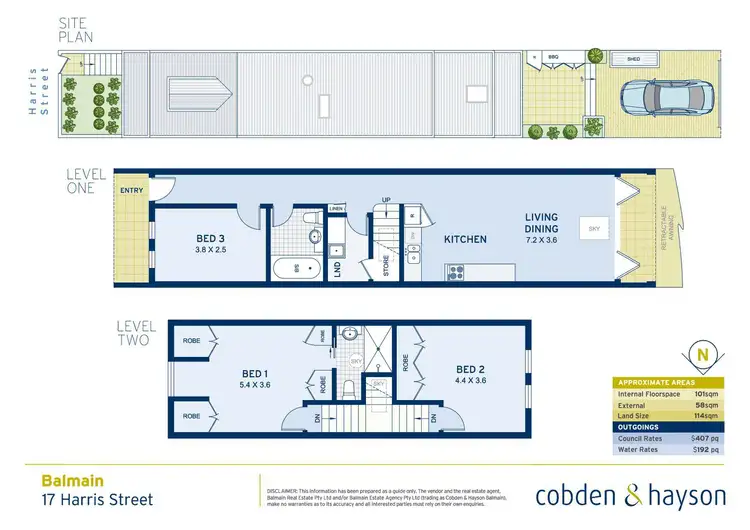 Floorplan of Homely house listing, 17 Harris Street, Balmain NSW 2041