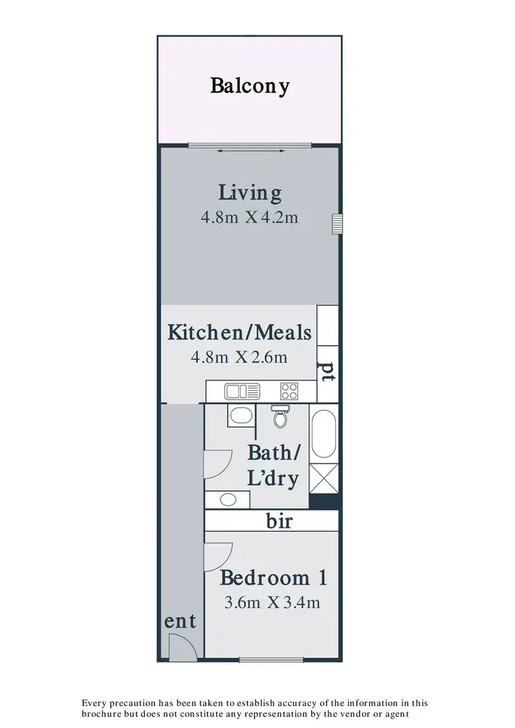 Floorplan of Homely apartment listing, 202/90 Epping Road, Epping VIC 3076