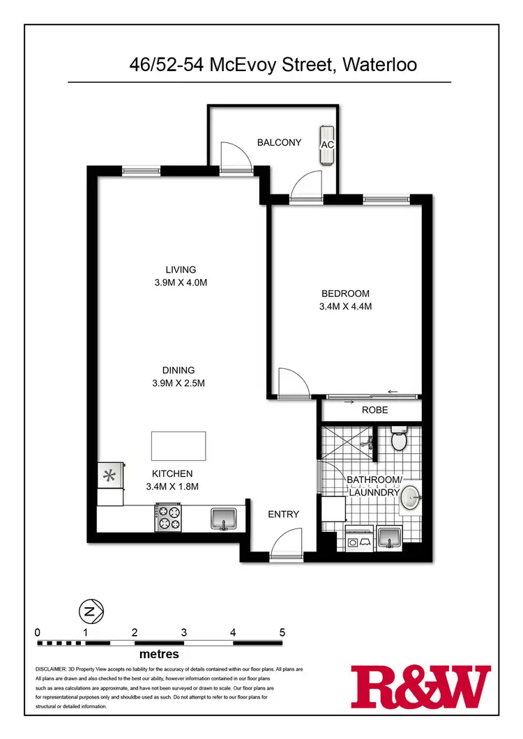 Floorplan of Homely unit listing, 46/52-54 McEvoy Street, Waterloo NSW 2017