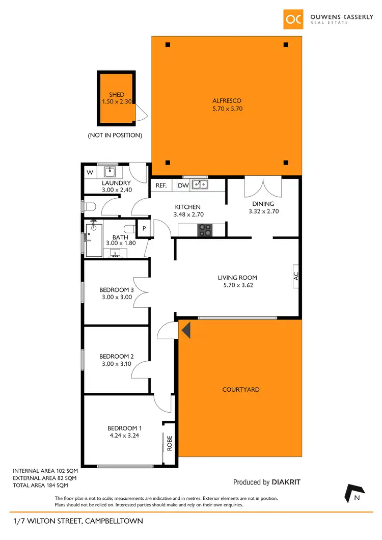 Floorplan of Homely unit listing, 1/7 Wilton Street, Campbelltown SA 5074