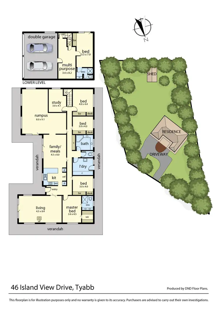 Floorplan of Homely house listing, 46 Island View Drive, Tyabb VIC 3913