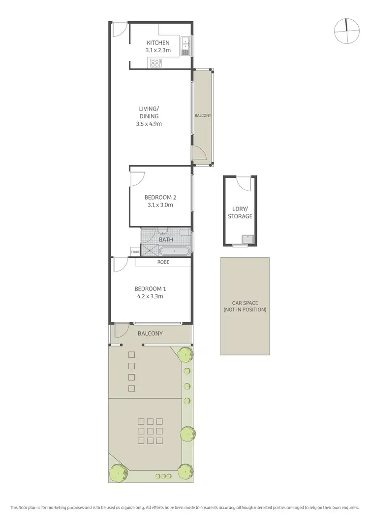 Floorplan of Homely apartment listing, 1/23 Palace Street, Ashfield NSW 2131