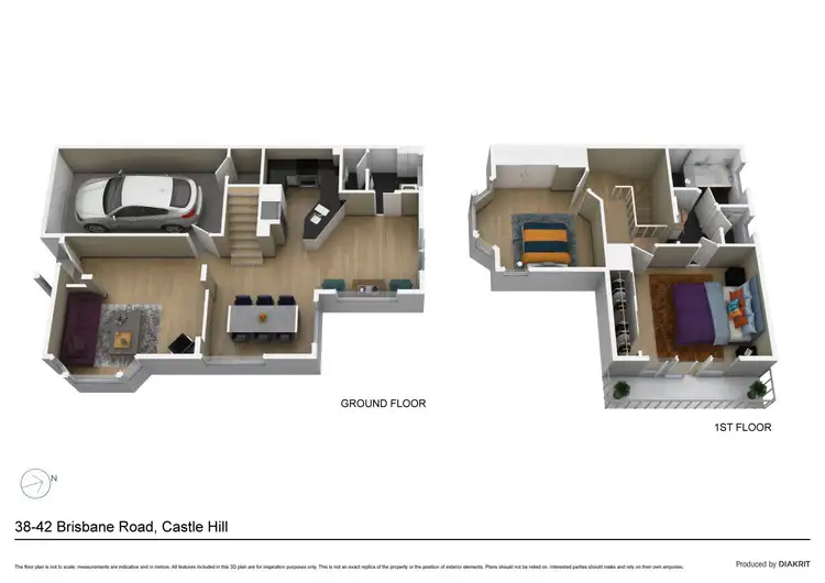 Floorplan of Homely townhouse listing, 5/38-42 Brisbane Road, Castle Hill NSW 2154
