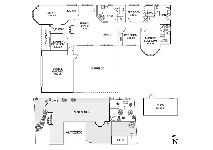 Floorplan of Homely house listing, 102 Thames Boulevard, Werribee VIC 3030