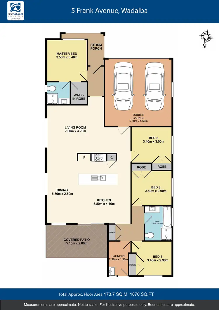 Floorplan of Homely house listing, 5 Frank Avenue, Wadalba NSW 2259