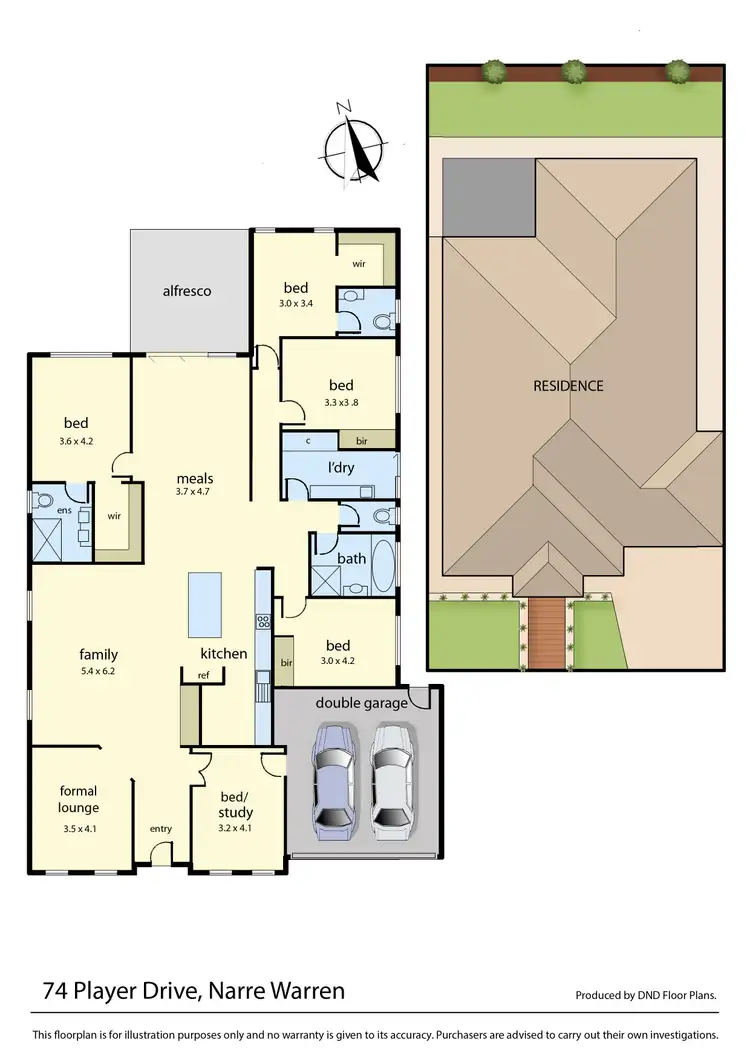 Floorplan of Homely house listing, 74 Player Drive, Narre Warren VIC 3805