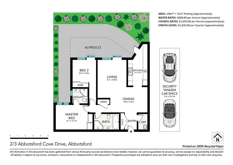 Floorplan of Homely apartment listing, 2/3 Abbotsford Cove Drive, Abbotsford NSW 2046