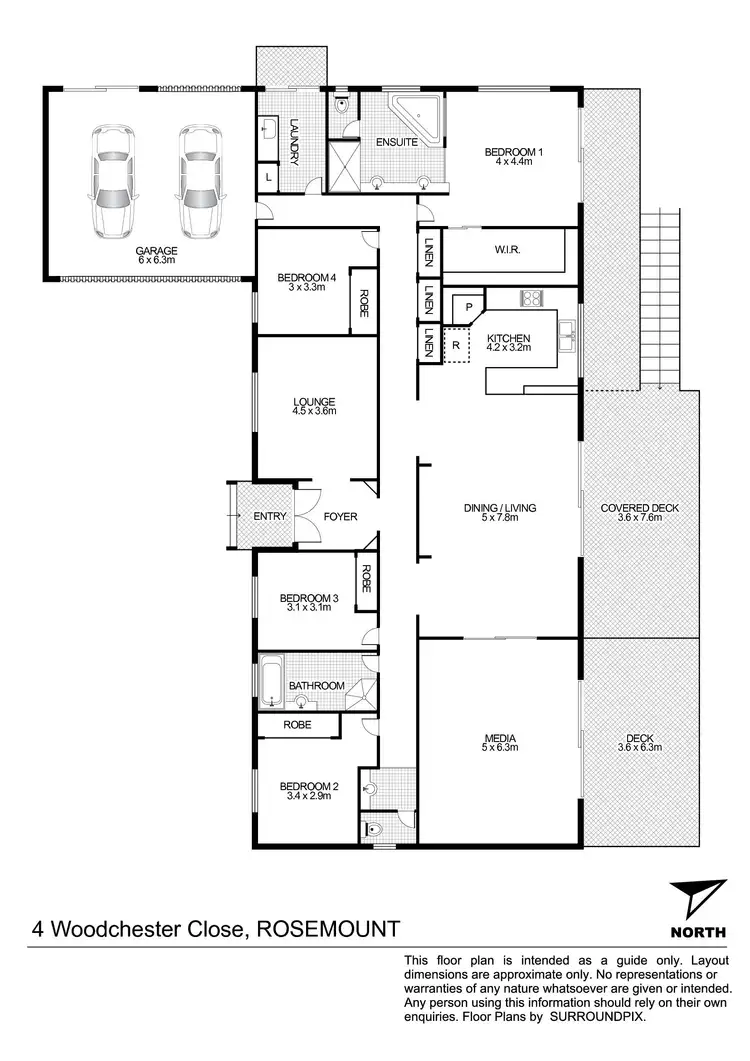 Floorplan of Homely house listing, 4 Woodchester Close, Rosemount QLD 4560
