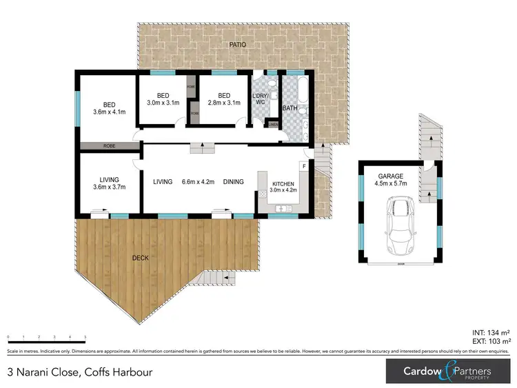 Floorplan of Homely house listing, 3 Narani Close, Coffs Harbour NSW 2450