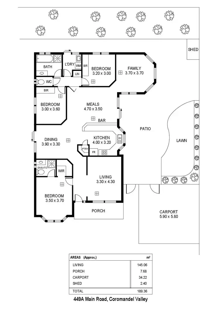Floorplan of Homely house listing, 449A Main Road, Coromandel Valley SA 5051