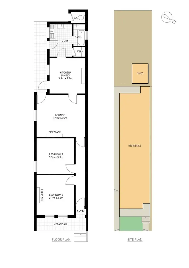 Floorplan of Homely house listing, 14 Samuel Street, Tempe NSW 2044