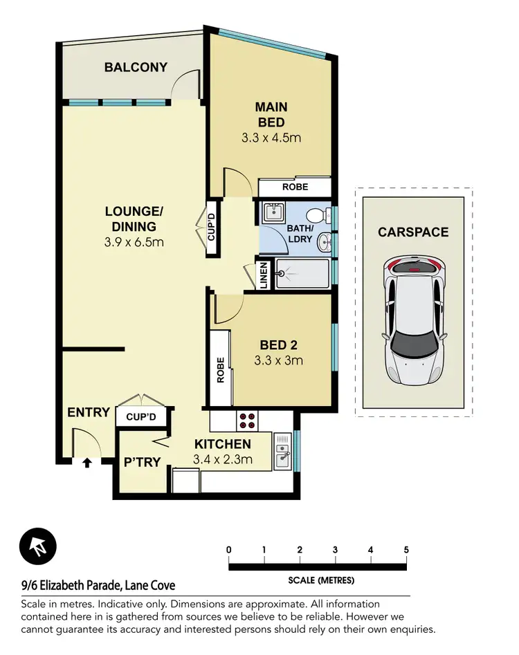 Floorplan of Homely apartment listing, 9/6 Elizabeth Parade, Lane Cove NSW 2066