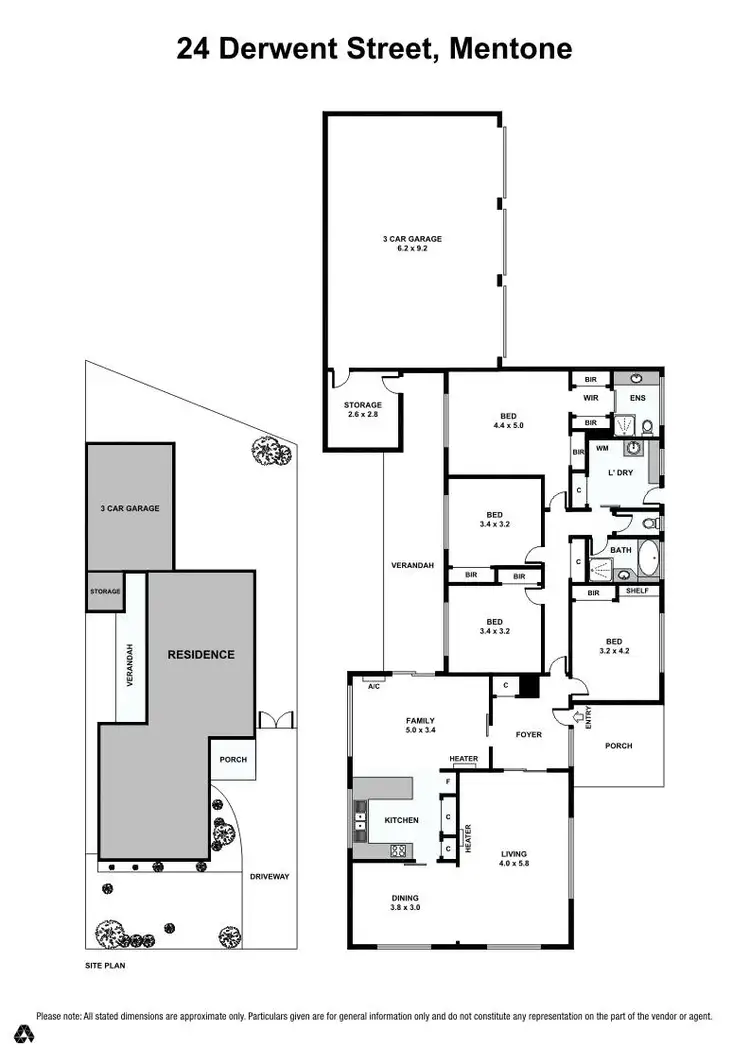 Floorplan of Homely house listing, 24 Derwent Street, Mentone VIC 3194