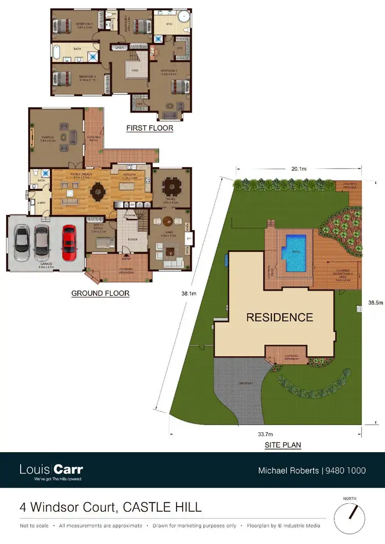 Floorplan of Homely house listing, 4 Windsor Court, Castle Hill NSW 2154