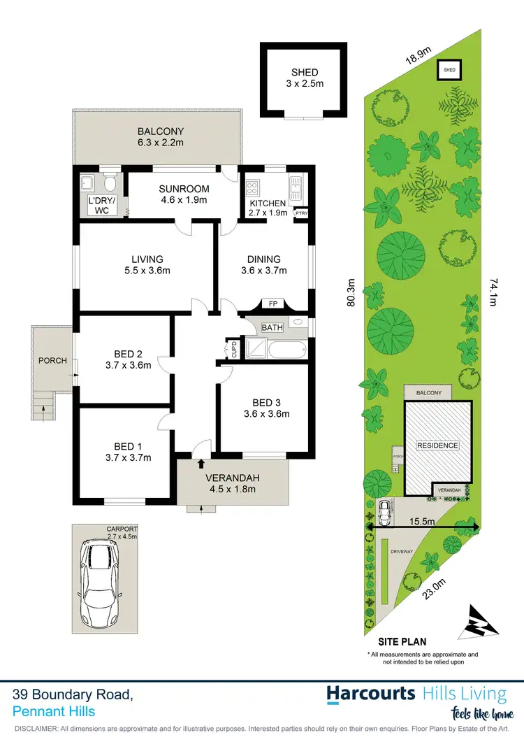 Floorplan of Homely house listing, 39 Boundary Road, Pennant Hills NSW 2120