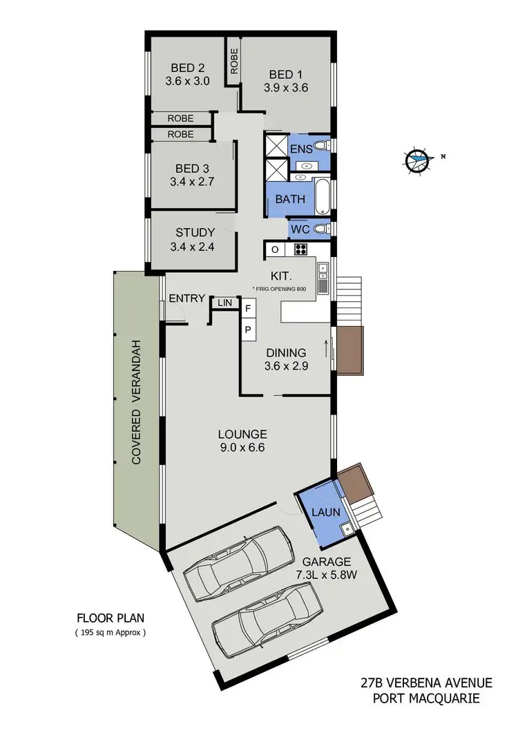 Floorplan of Homely house listing, 27b Verbena Avenue, Port Macquarie NSW 2444