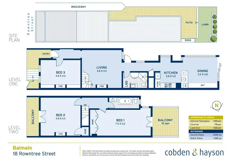 Floorplan of Homely house listing, 18 Rowntree Street, Balmain NSW 2041