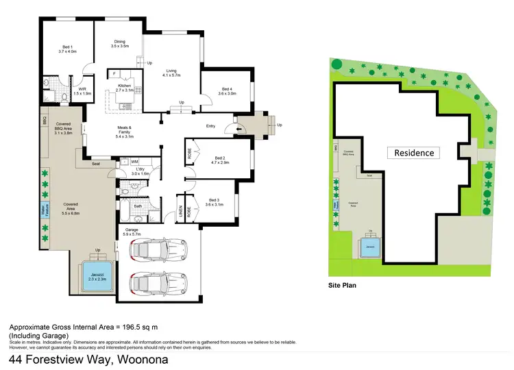 Floorplan of Homely house listing, 44 Forestview Way, Woonona NSW 2517