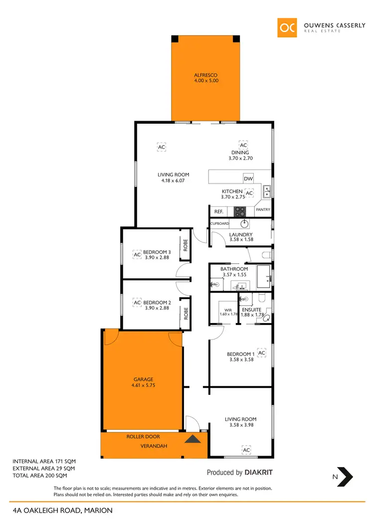 Floorplan of Homely house listing, 4a Oakleigh Road, Marion SA 5043