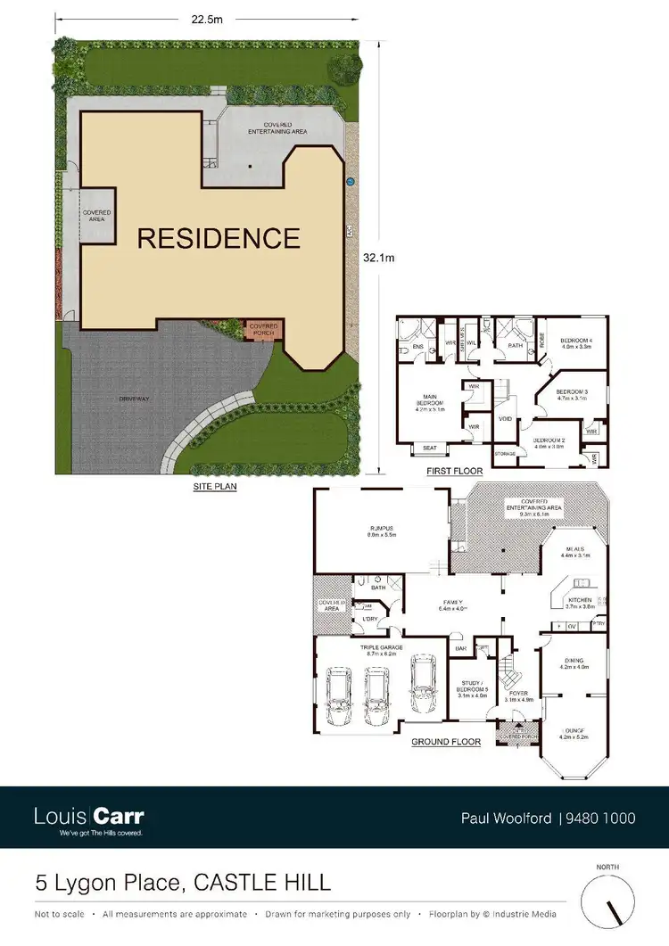 Floorplan of Homely house listing, 5 Lygon Place, Castle Hill NSW 2154