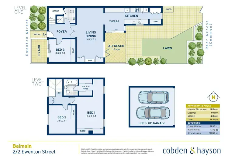 Floorplan of Homely house listing, 2/2 Ewenton Street, Balmain NSW 2041