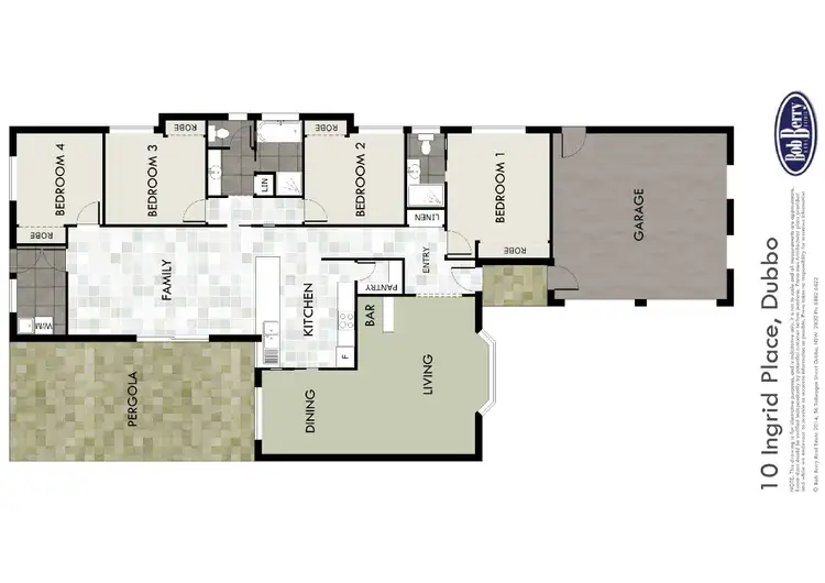 Floorplan of Homely house listing, 10 Ingrid Place, Dubbo NSW 2830