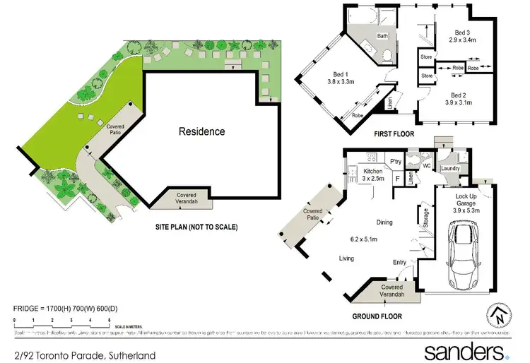 Floorplan of Homely townhouse listing, 2/92 Toronto Parade, Sutherland NSW 2232