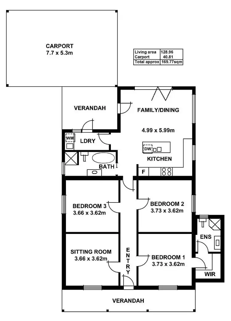 Floorplan of Homely house listing, 3 Threlfall Avenue, Norwood SA 5067
