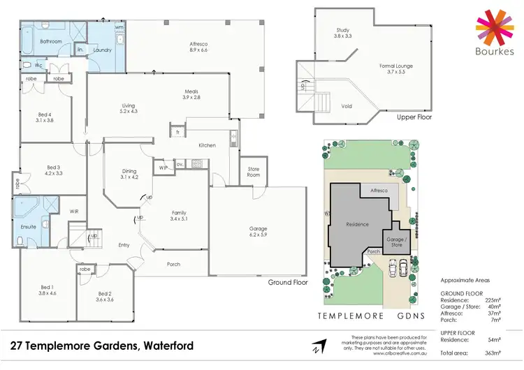 Floorplan of Homely house listing, 27 Templemore Gardens, Waterford WA 6152