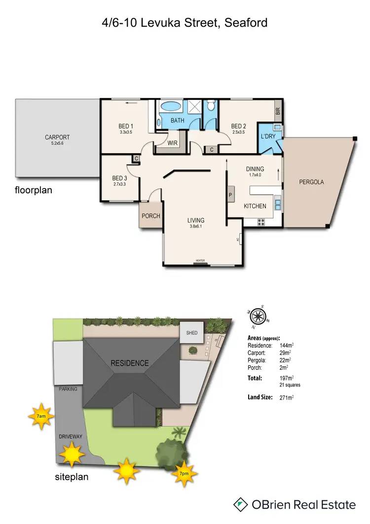 Floorplan of Homely unit listing, 4/6-10 Levuka Street, Seaford VIC 3198