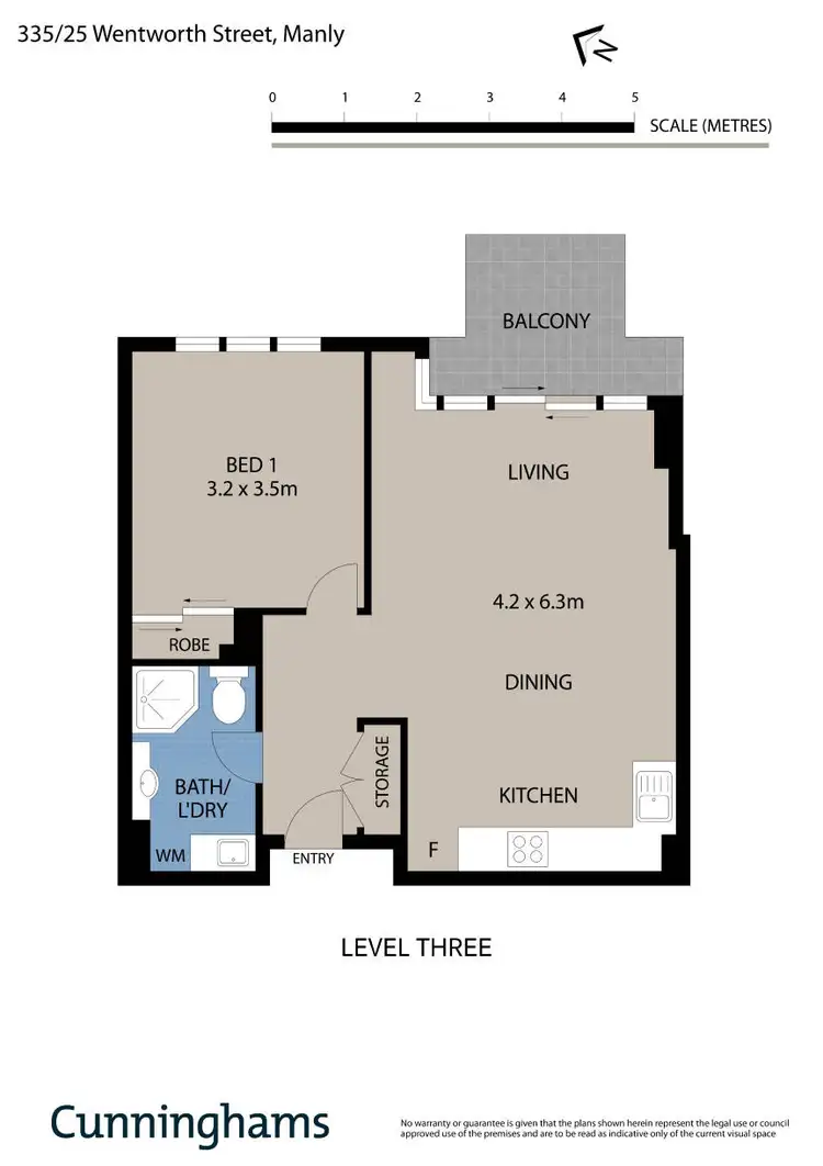 Floorplan of Homely apartment listing, 335/25 Wentworth Street, Manly NSW 2095