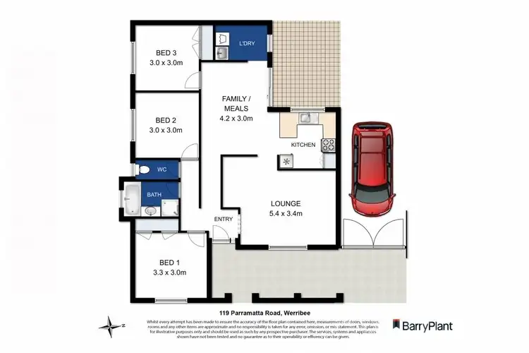 Floorplan of Homely house listing, 119 Parramatta Road, Werribee VIC 3030