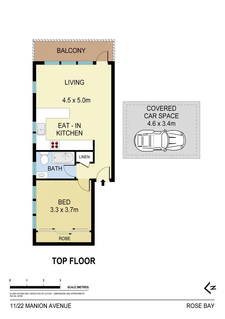 Floorplan of Homely apartment listing, 11/22 Manion Avenue, Rose Bay NSW 2029