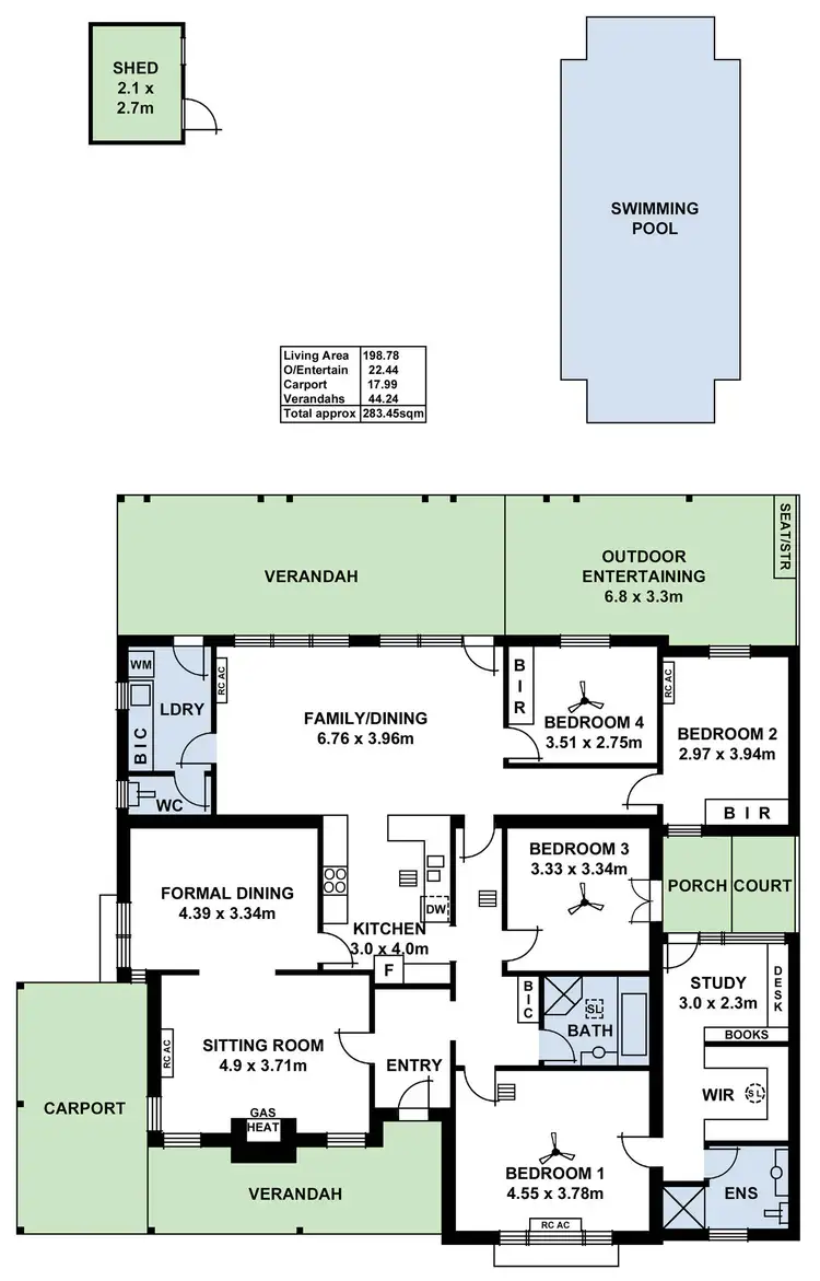 Floorplan of Homely house listing, 6 Wallace Street, Erindale SA 5066