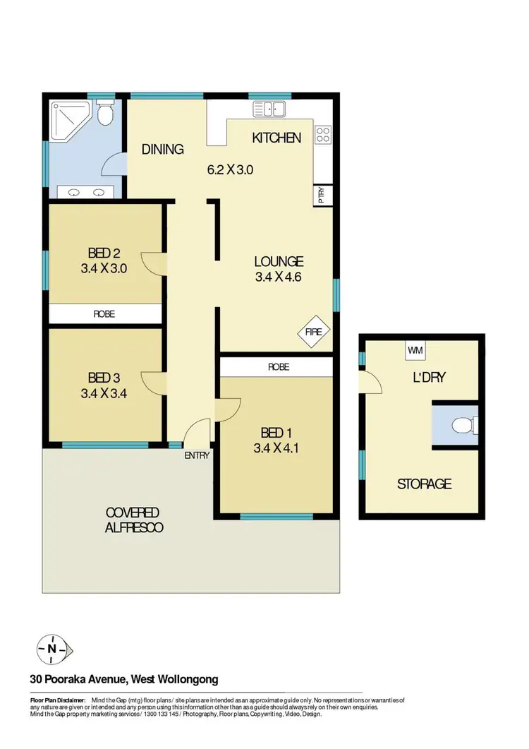 Floorplan of Homely house listing, 30 Pooraka Avenue, West Wollongong NSW 2500