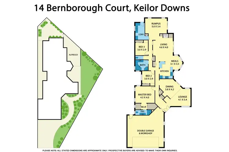 Floorplan of Homely house listing, 14 Bernborough Court, Keilor Downs VIC 3038